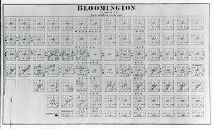 Bloomington Town Plat Map