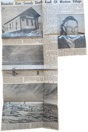 "Brownlee Dam Sounds Death Knell of Western Village"