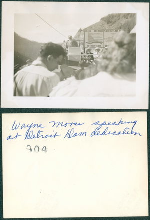 Wayne Moore at the Detroit Dam Dedication