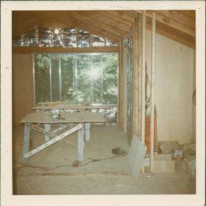 Peils Cabin Interior Under Construction