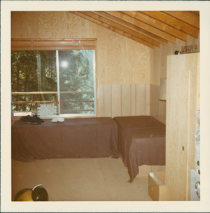 Peils Cabin Interior Looking Over Balcony