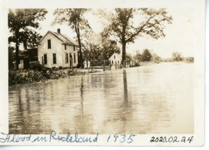 Flooded Richland Homes, 1935