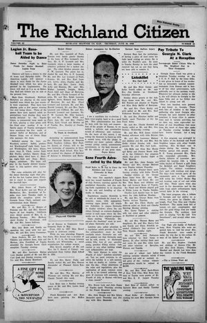 Richland Citizen, June 20, 1940