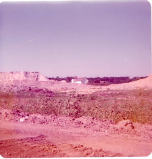 Sigel School amidst Clinton Lake construction