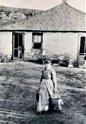Caroline Menapace by her home